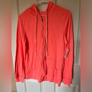 Old Navy NWT lightweight luxe coral hoodie size M
